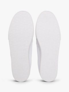 Signature Midsole Lace-Up Trainers With Leather — White 5