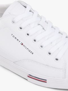 Signature Midsole Lace-Up Trainers With Leather — White 6