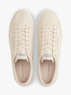 Logo Canvas Trainers — Beige 3