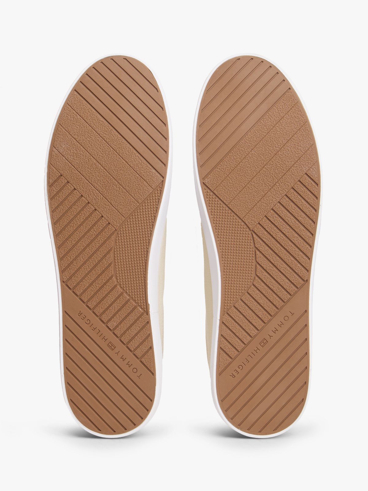 Logo Canvas Trainers — Beige