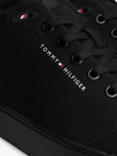 Logo Canvas Trainers — Black 6