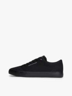Logo Canvas Trainers — Black 7