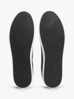 Linen Chambray Jacquard Trainers — Black 5