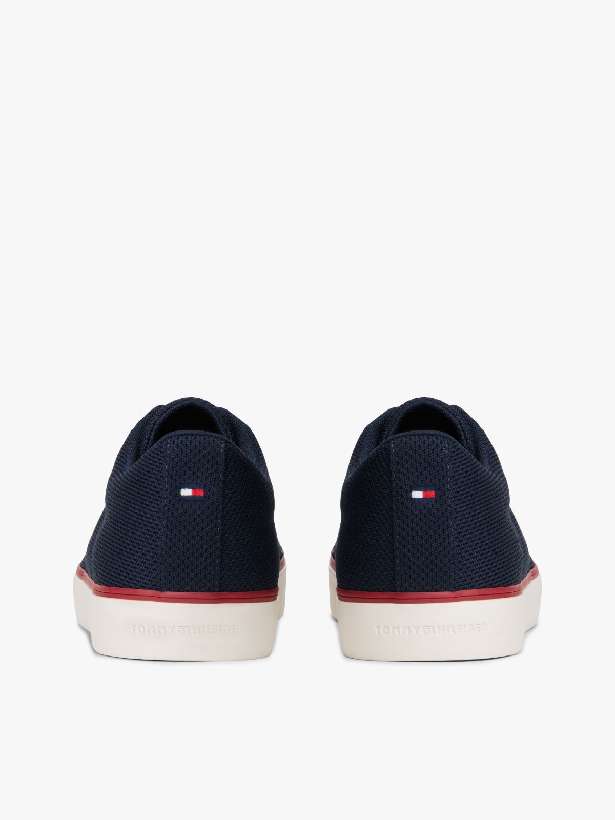 Logo Mesh Lace-Up Trainers — Blue