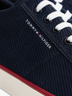 Logo Mesh Lace-Up Trainers — Blue 6