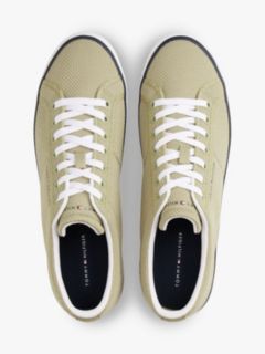 Logo Mesh Lace-Up Trainers — Green 3