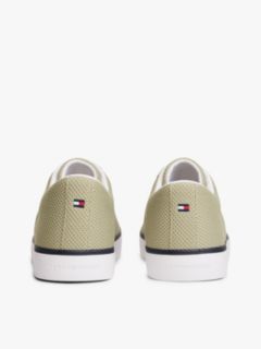 Logo Mesh Lace-Up Trainers — Green 4