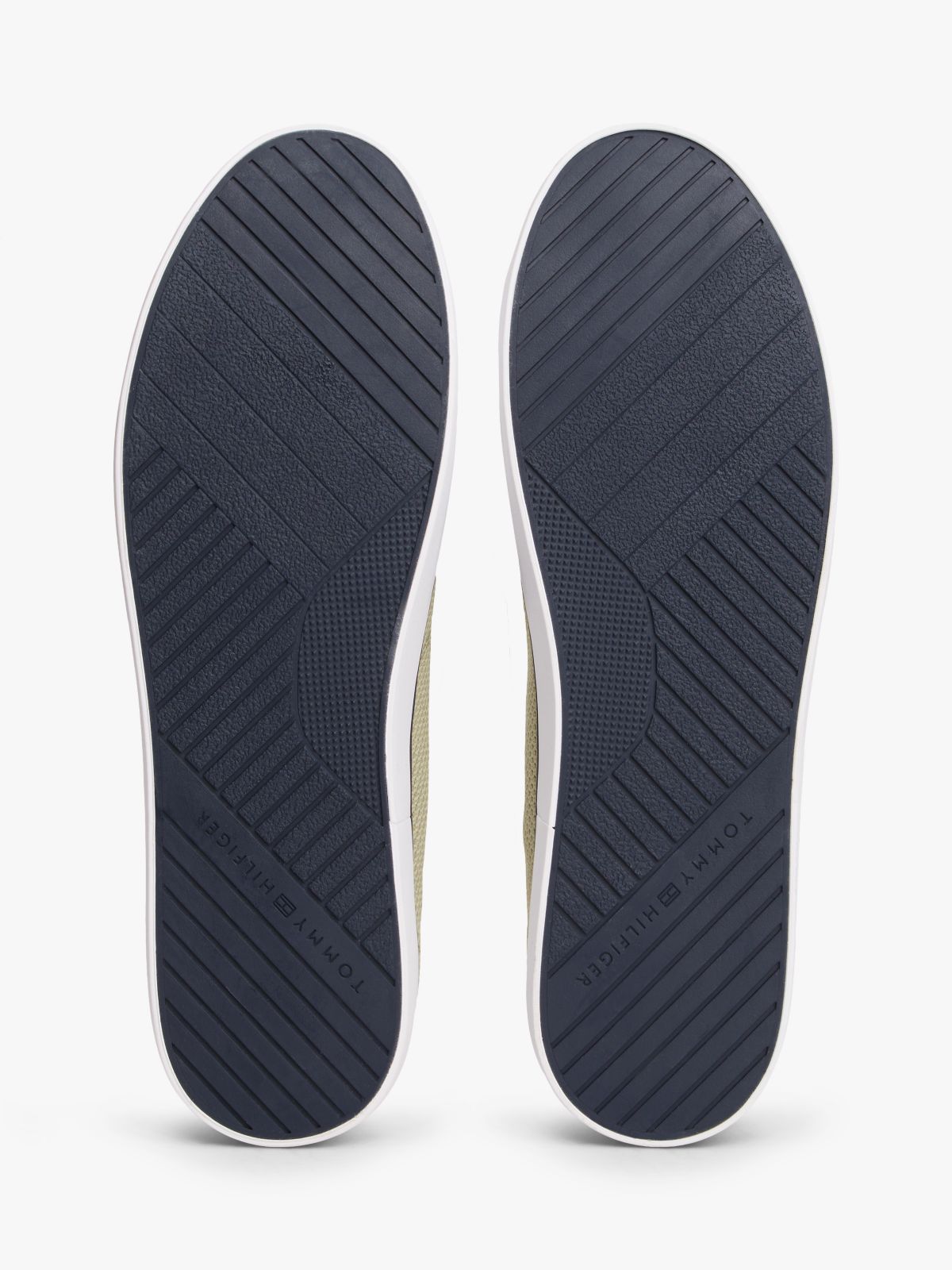 Logo Mesh Lace-Up Trainers — Green