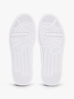 Logo Knit Court Trainers — White 5