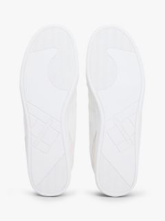 Mixed Texture Cupsole Trainers With Leather — Green 5
