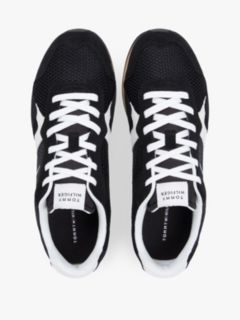 Mixed Texture Mesh Cleat Trainers — Black 3