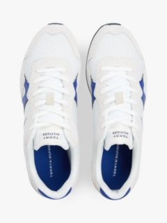 Mixed Texture Mesh Cleat Trainers — White 3