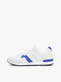 Mixed Texture Mesh Cleat Trainers — White 7