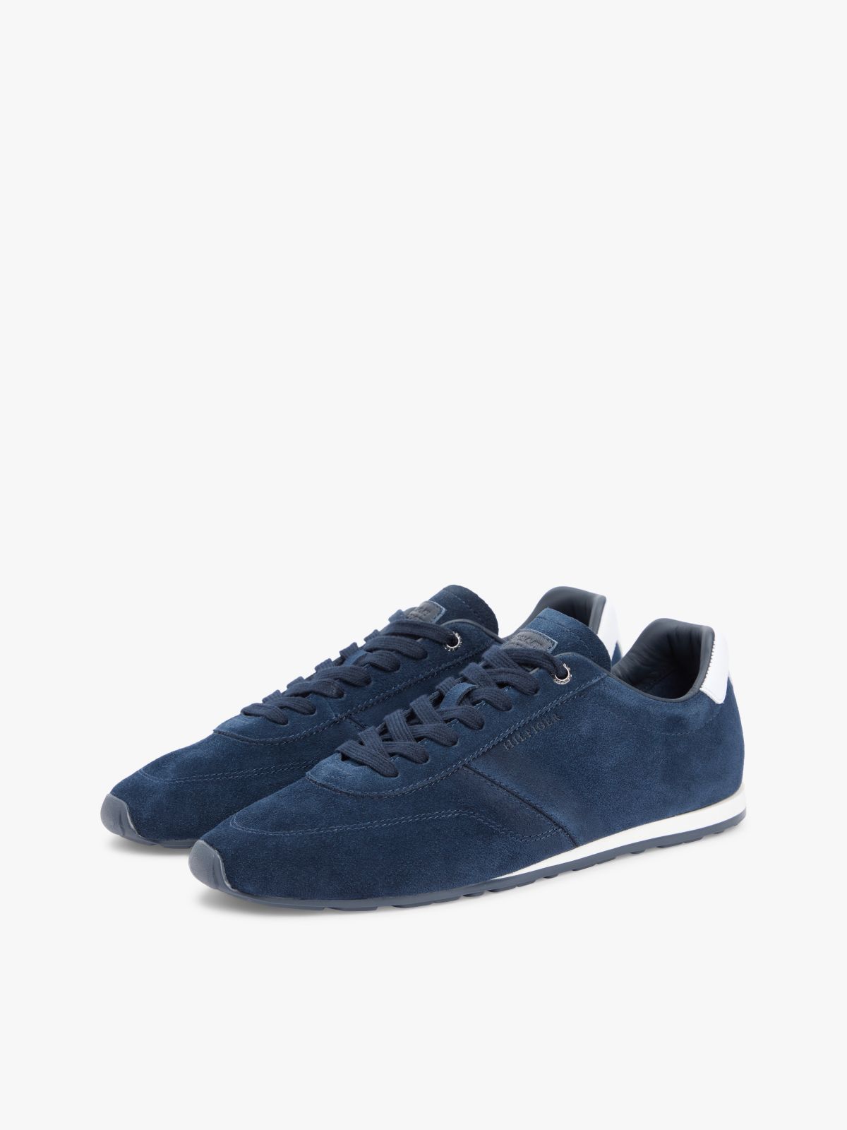 Suede Hilfiger Monotype Cleat Trainers — Blue