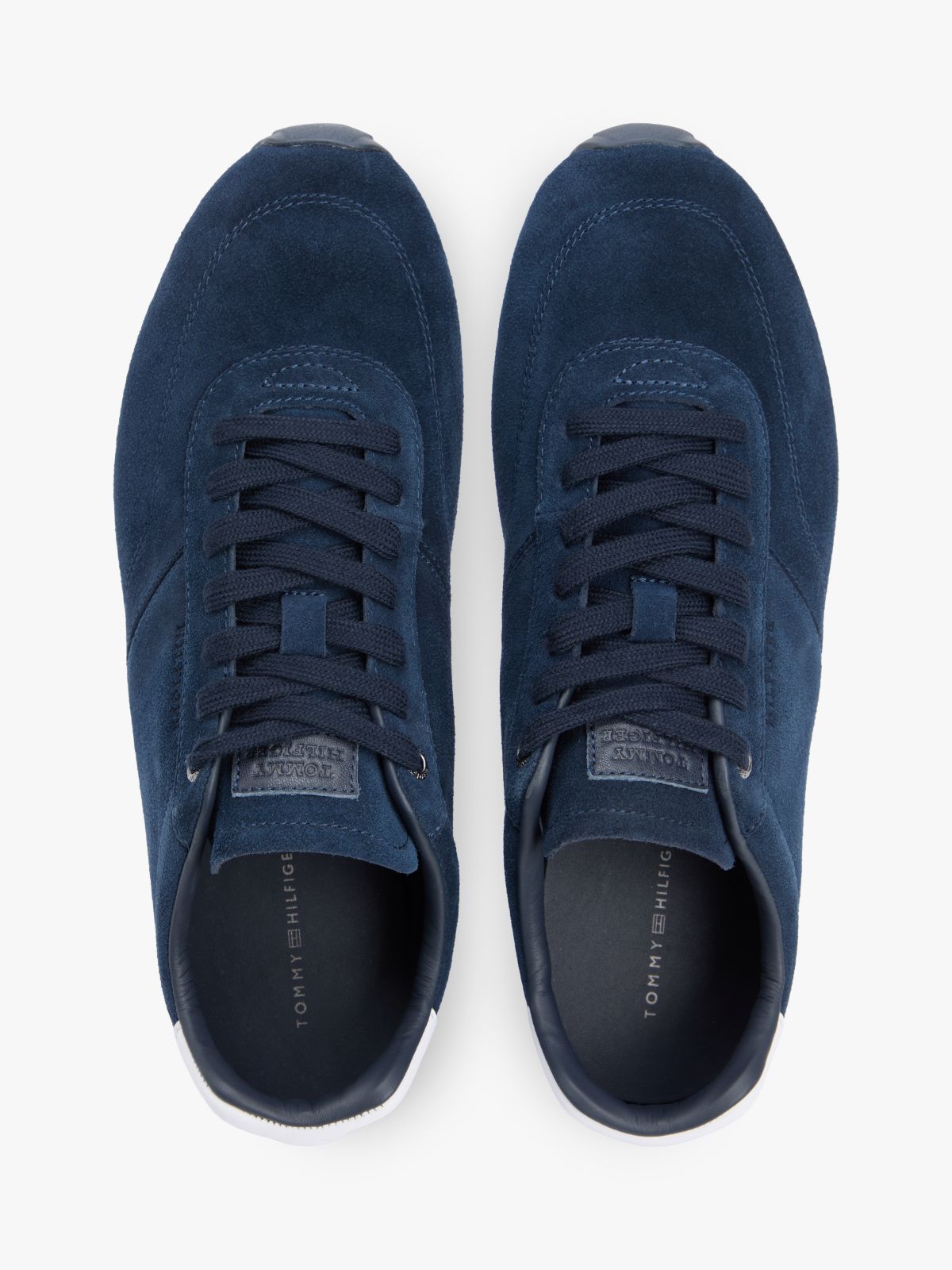 Suede Hilfiger Monotype Cleat Trainers — Blue