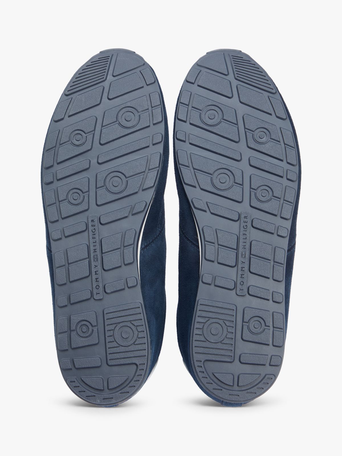 Suede Hilfiger Monotype Cleat Trainers — Blue