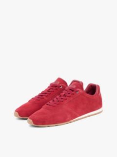 Suede Hilfiger Monotype Cleat Trainers — Red 2