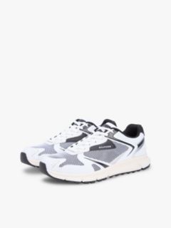 Logo Mixed Texture Cleat Trainers — Black 2