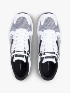 Logo Mixed Texture Cleat Trainers — Black 3