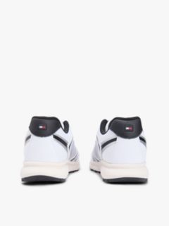 Logo Mixed Texture Cleat Trainers — Black 4