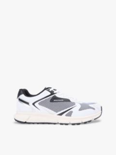 Logo Mixed Texture Cleat Trainers — Black 1