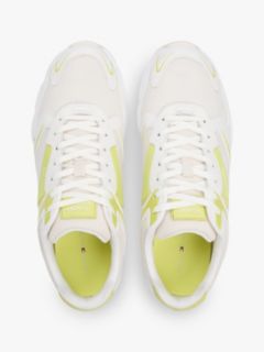 Logo Mixed Texture Cleat Trainers — Green 3