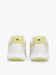 Logo Mixed Texture Cleat Trainers — Green 4