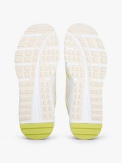 Logo Mixed Texture Cleat Trainers — Green 5