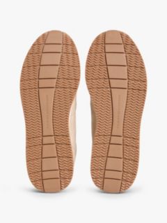 Suede Mixed Texture Fine Cleat Trainers — Khaki 5