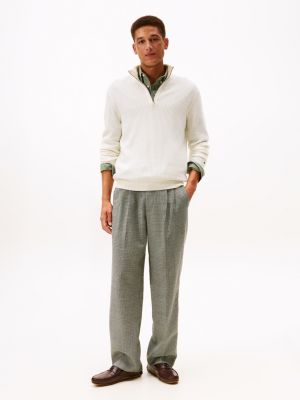 brown flag plaque leather driver shoes for men tommy hilfiger