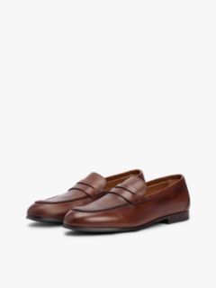 Leather Flexible Loafers — Brown 2