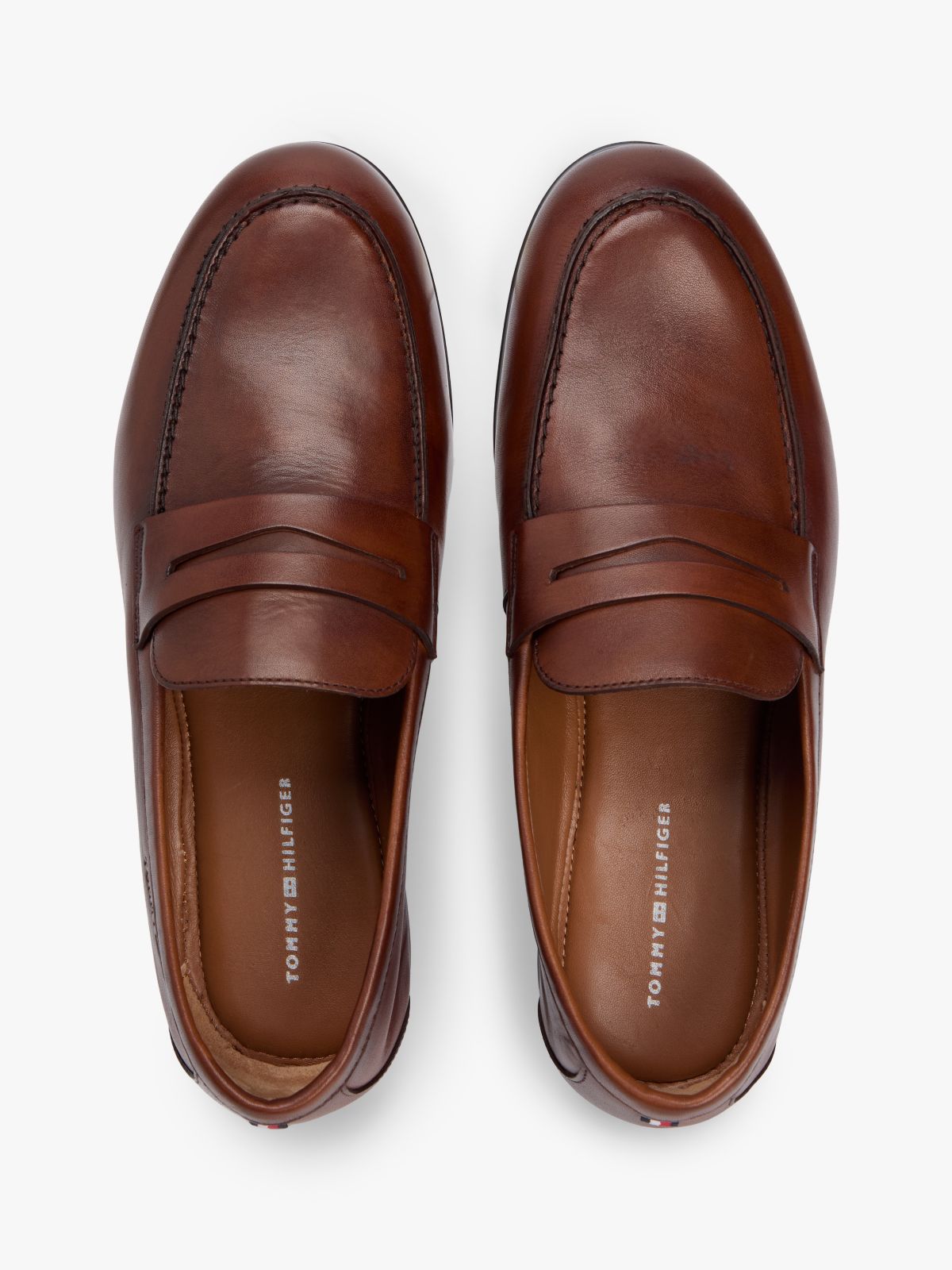 Leather Flexible Loafers — Brown