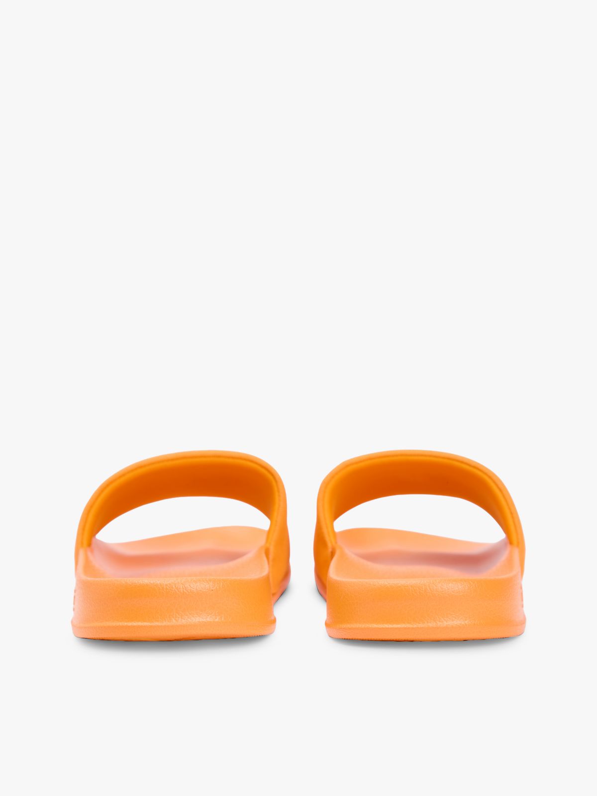 Logo Embroidery Canvas Pool Slides — Orange