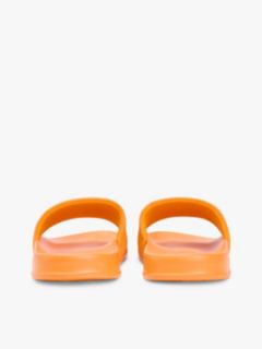 Logo Embroidery Canvas Pool Slides — Orange 4