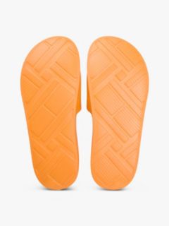 Logo Embroidery Canvas Pool Slides — Orange 5