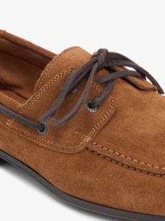 Suede Flexible Sole Boat Shoes — Brown 6
