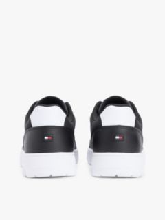 Fine Cleat Basketball Trainers With Leather — Black 4