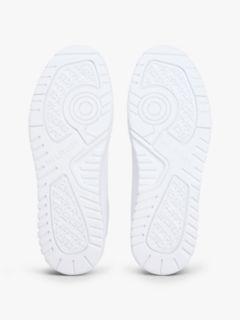 Fine Cleat Basketball Trainers With Leather — White 5