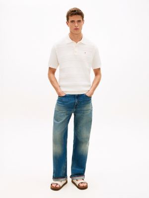 sandali in camoscio con plantare in sughero beige da uomini tommy hilfiger