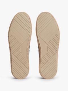 Canvas Espadrille Hybrid Trainers With Linen — Blue 5