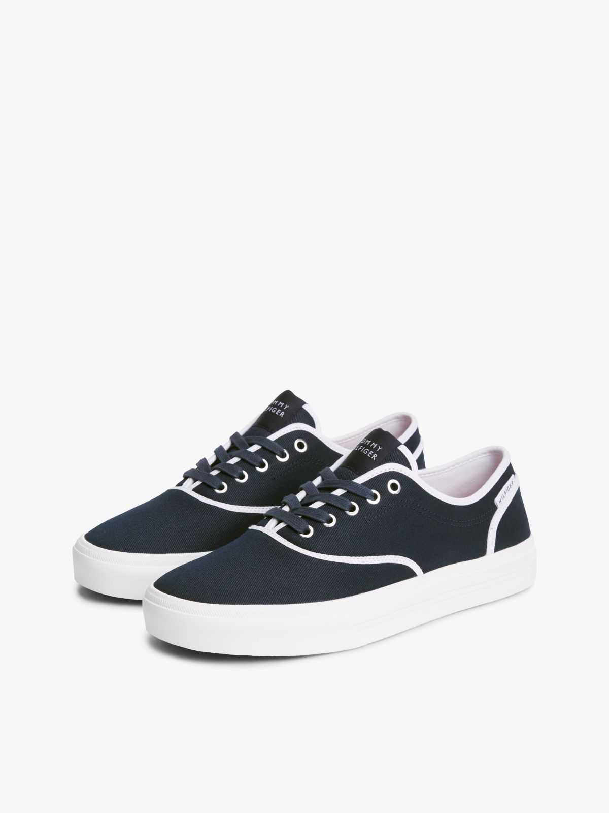 Canvas Cupsole Trainers — Blue