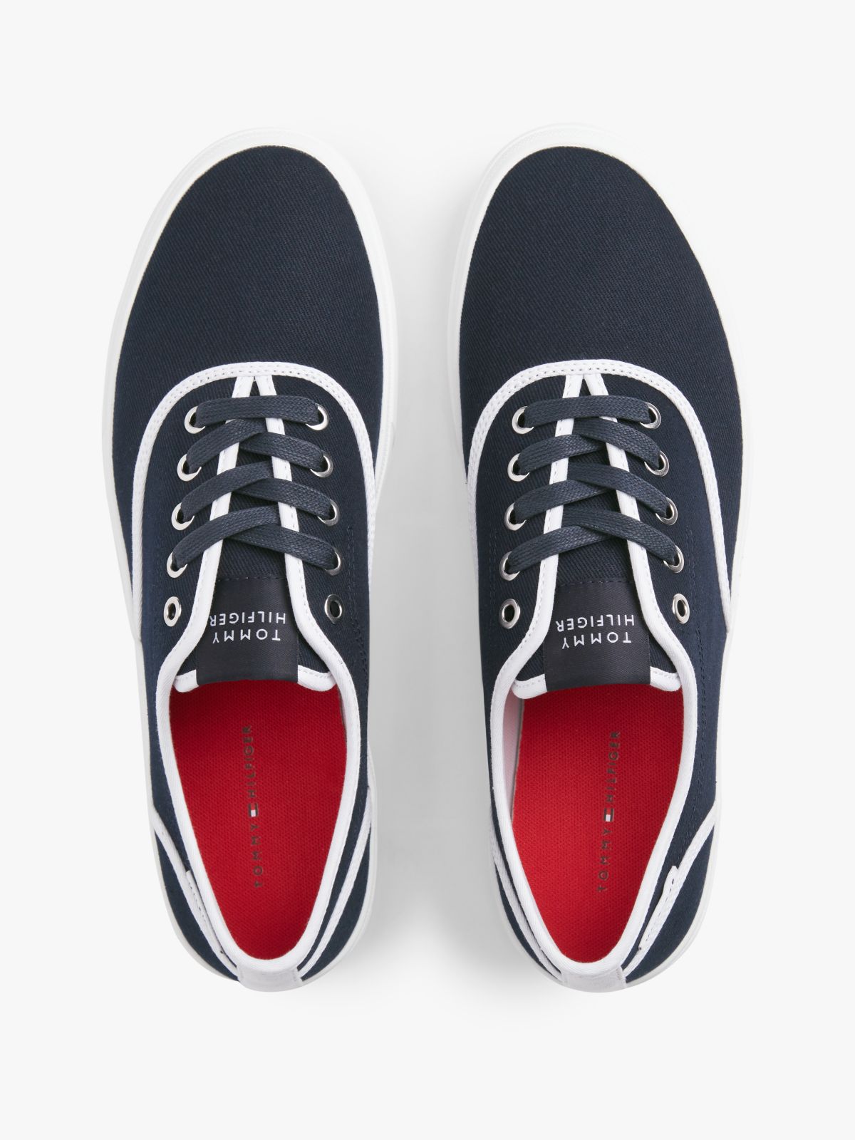 Canvas Cupsole Trainers — Blue