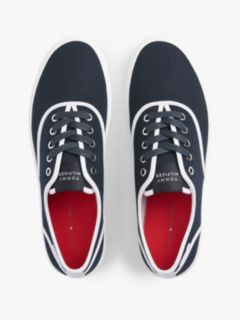 Canvas Cupsole Trainers — Blue 3