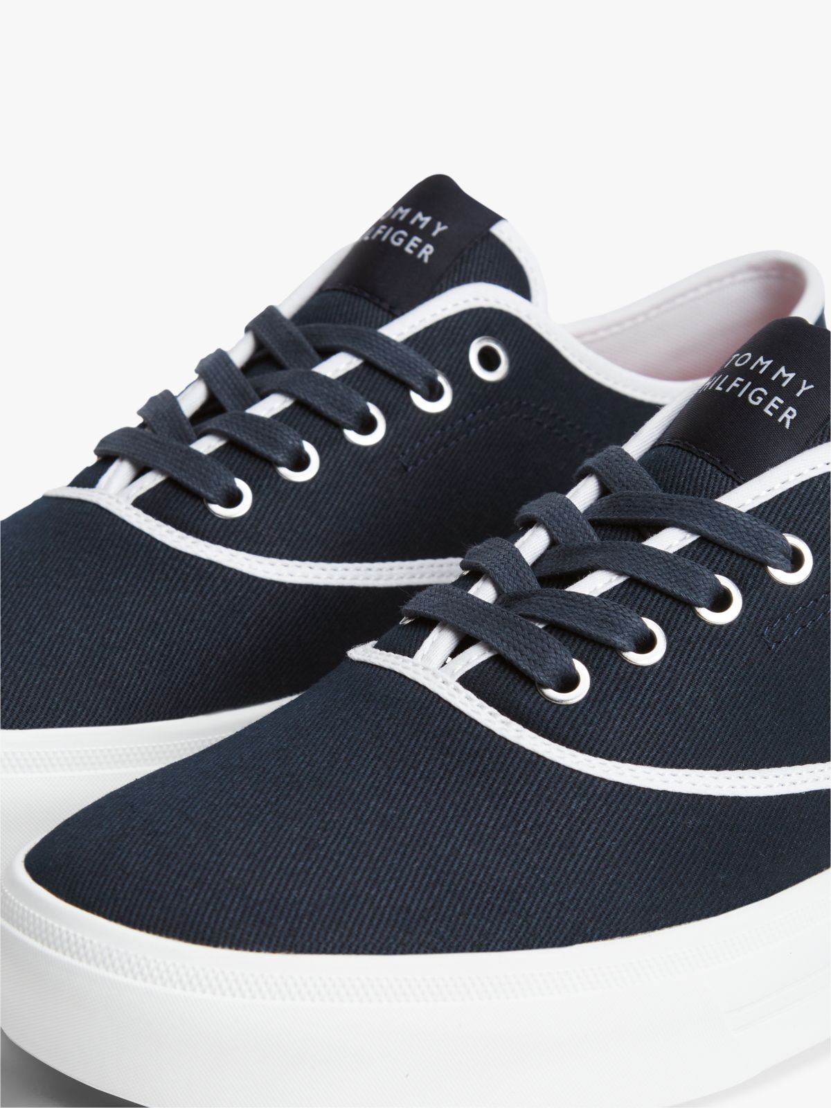 Canvas Cupsole Trainers — Blue