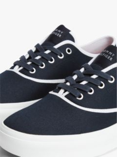 Canvas Cupsole Trainers — Blue 6