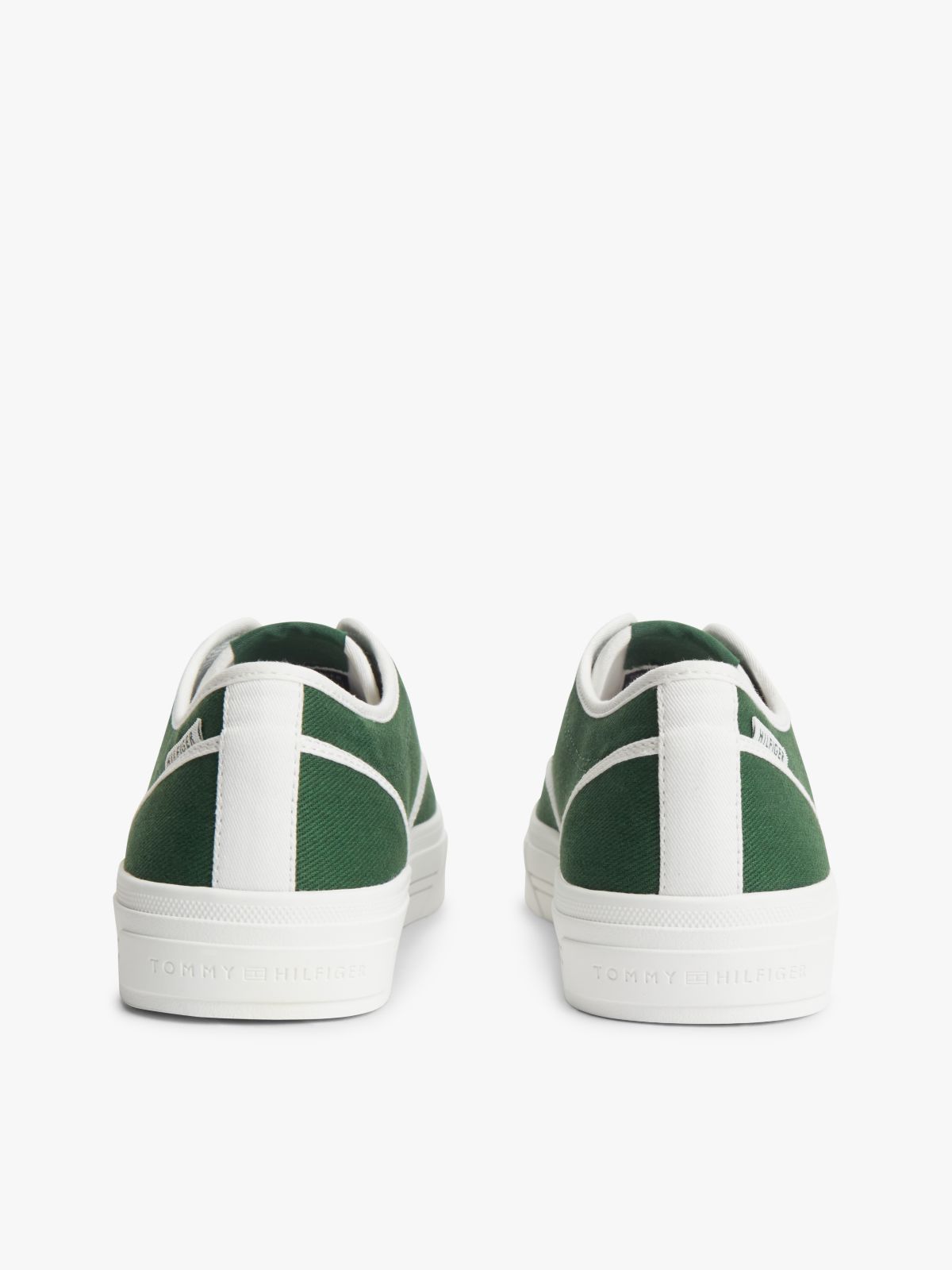 Canvas Cupsole Trainers — Green