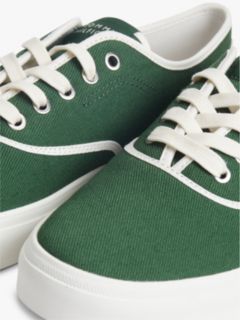 Canvas Cupsole Trainers — Green 6