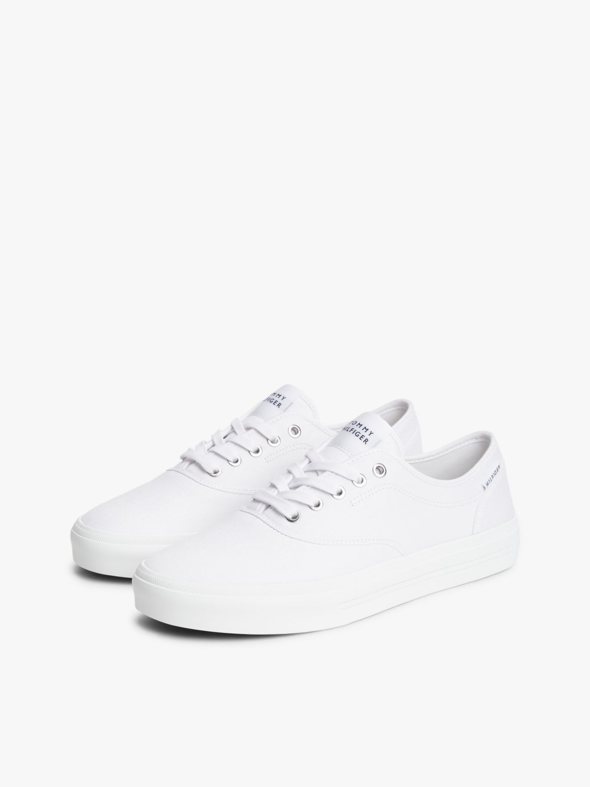 Canvas Cupsole Trainers — White