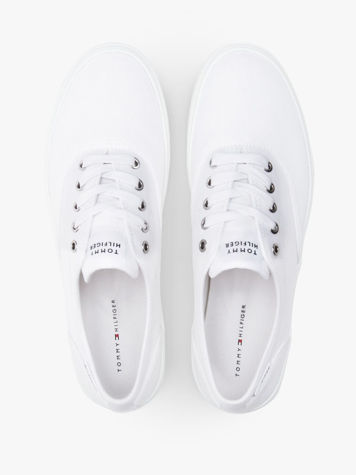 Canvas Cupsole Trainers — White