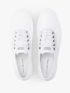 Canvas Cupsole Trainers — White 3